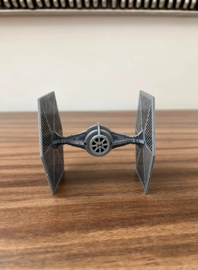 3D CRAFT TIE Fighter Model Kit, Grey Plastic Assembly Set, Collectible Spacecraft - Image 3